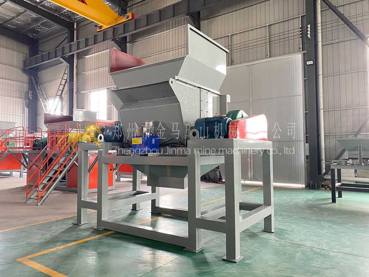 Single axis bag breaking machine (crusher) collection